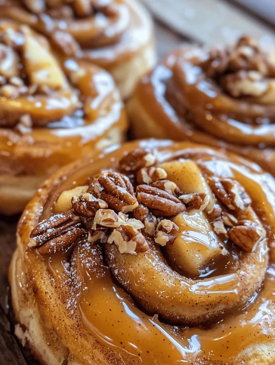 Cinnamon rolls have long been a beloved staple in many households, renowned for their warm, gooey centers and aromatic spices. The comforting flavors of cinnamon combined with the rich sweetness of caramel and the tartness of apples create a perfect harmony that elevates this classic treat to new heights. As the leaves turn and the air grows crisp, the combination of caramel and apples evokes feelings of nostalgia, making it an ideal recipe for the fall season and holiday gatherings. There’s nothing quite like the smell of freshly baked cinnamon rolls wafting through the kitchen, drawing family and friends together to share in the joy of homemade treats.