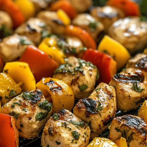 Welcome to the vibrant world of grilled citrus herb chicken skewers, where fresh ingredients and bold flavors come together in a delightful harmony. This recipe is not just a meal; it’s an experience that captures the essence of summer, making it the perfect dish for outdoor barbecues, family gatherings, or even simple weeknight dinners. The ease of preparation and the vibrant presentation of these skewers make them a favorite among both seasoned chefs and novice cooks alike.