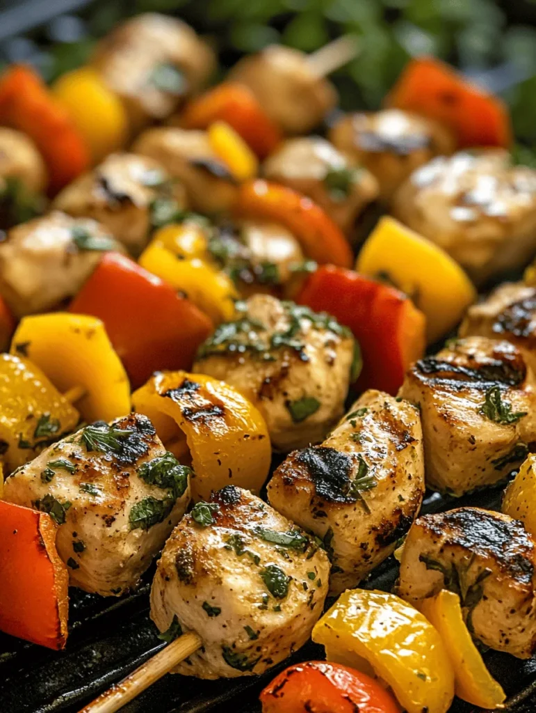 Welcome to the vibrant world of grilled citrus herb chicken skewers, where fresh ingredients and bold flavors come together in a delightful harmony. This recipe is not just a meal; it’s an experience that captures the essence of summer, making it the perfect dish for outdoor barbecues, family gatherings, or even simple weeknight dinners. The ease of preparation and the vibrant presentation of these skewers make them a favorite among both seasoned chefs and novice cooks alike.