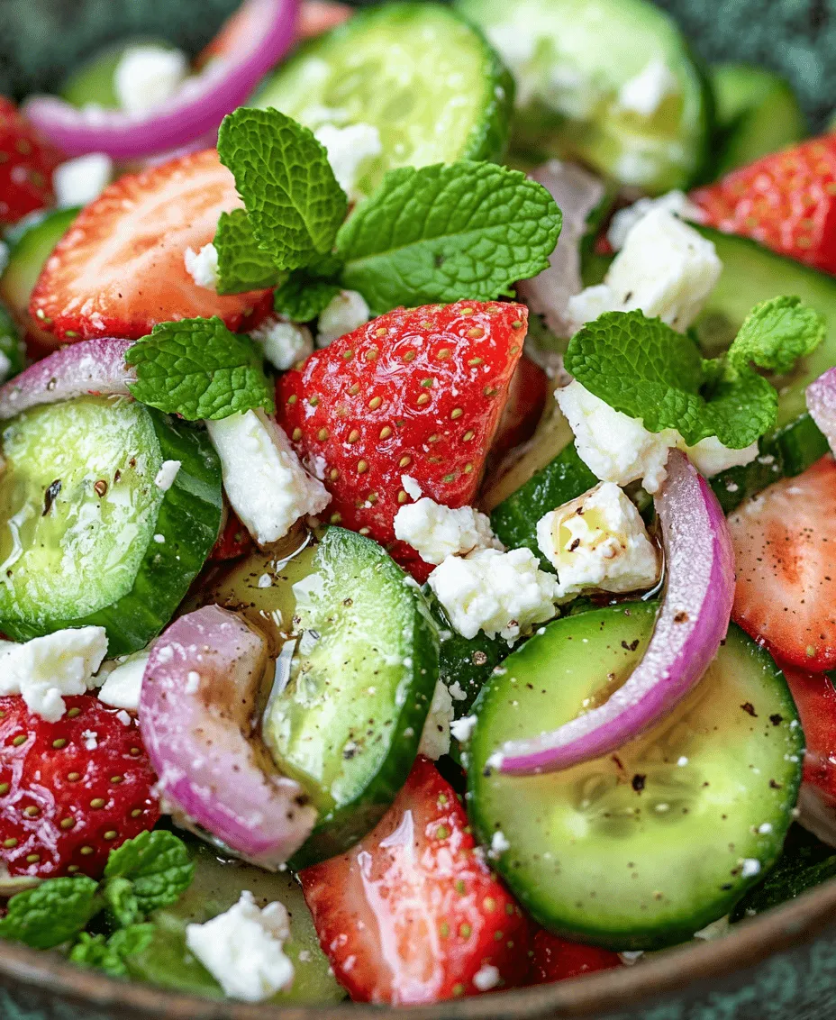 As the seasons change and warmer weather approaches, fresh and vibrant dishes become a staple on our tables. One such dish that perfectly captures the essence of spring and summer is the Refreshing Cucumber Strawberry Salad. This delightful salad combines the crispness of cucumbers with the sweet juiciness of strawberries, creating a flavor profile that is both refreshing and satisfying. Whether you're enjoying a picnic in the park, hosting a backyard barbecue, or simply looking for a light lunch, this salad is sure to impress.