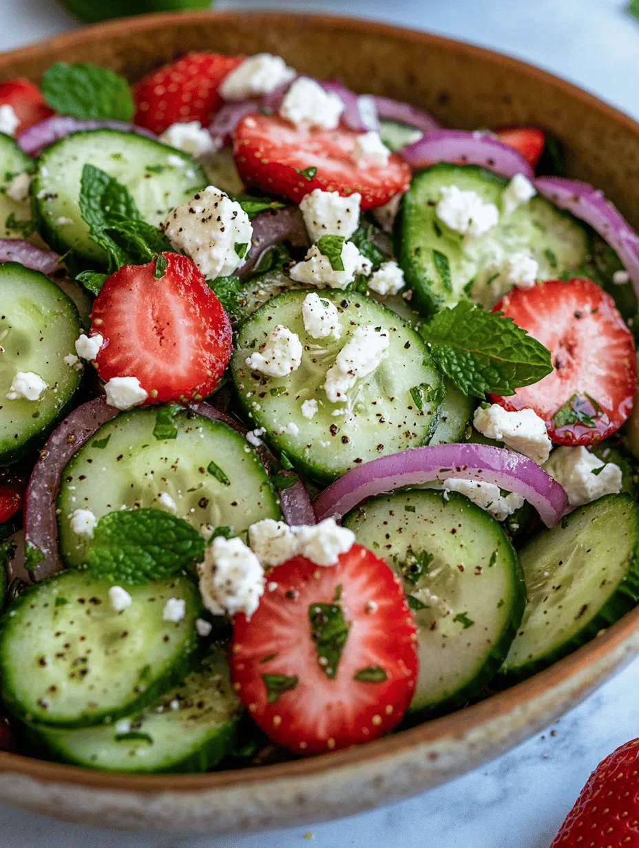 As the seasons change and warmer weather approaches, fresh and vibrant dishes become a staple on our tables. One such dish that perfectly captures the essence of spring and summer is the Refreshing Cucumber Strawberry Salad. This delightful salad combines the crispness of cucumbers with the sweet juiciness of strawberries, creating a flavor profile that is both refreshing and satisfying. Whether you're enjoying a picnic in the park, hosting a backyard barbecue, or simply looking for a light lunch, this salad is sure to impress.