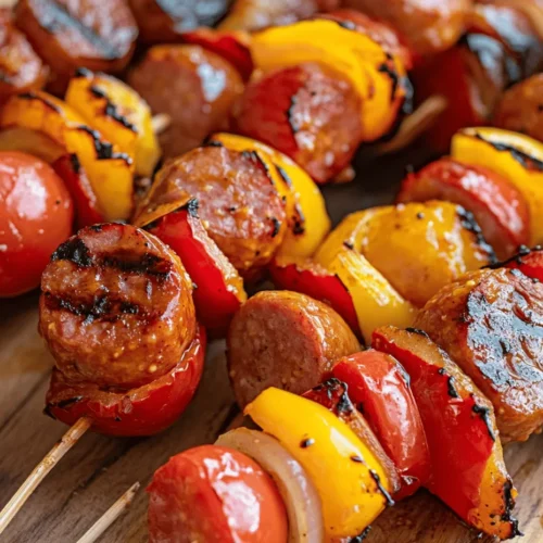 Looking for a crowd-pleasing recipe that combines the savory richness of sausage with a touch of sweetness? Look no further than Sizzling Kielbasa Skewers with Honey Mustard Glaze. This delightful dish is not only packed with flavor but is also incredibly easy to make, making it the perfect addition to any gathering or barbecue. Whether you’re hosting a summer cookout, a game day party, or simply enjoying a family dinner, these skewers are sure to impress.