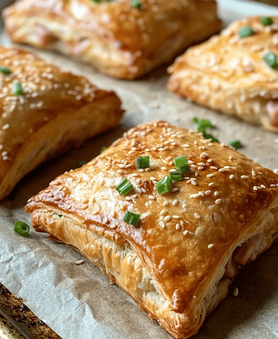 The first step in making your Savory Cheesy Ham Delight Puffs is to preheat your oven to 400°F (200°C). Preheating is crucial because it ensures that your pastry bakes evenly and achieves that desired flaky texture. An oven that is too cool can lead to soggy bottoms, while an over-hot oven may cause the pastry to brown too quickly without cooking through. While the oven is heating, you can prepare the filling and pastry, making the most effective use of your time.