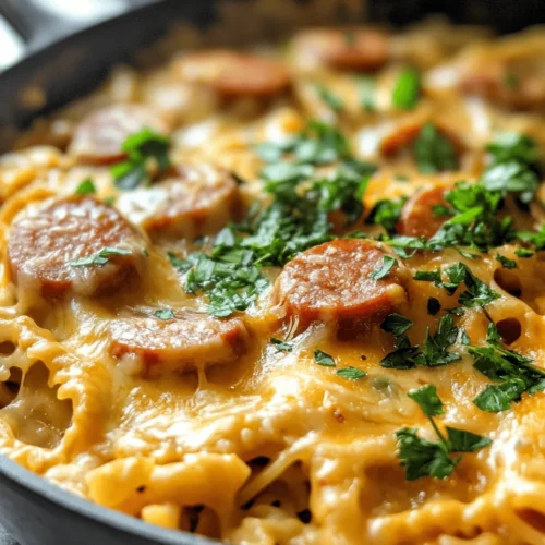 To create the perfect Cheesy Kielbasa Pasta, it’s essential to understand the role of each ingredient. Let's break down the star components of this dish:
