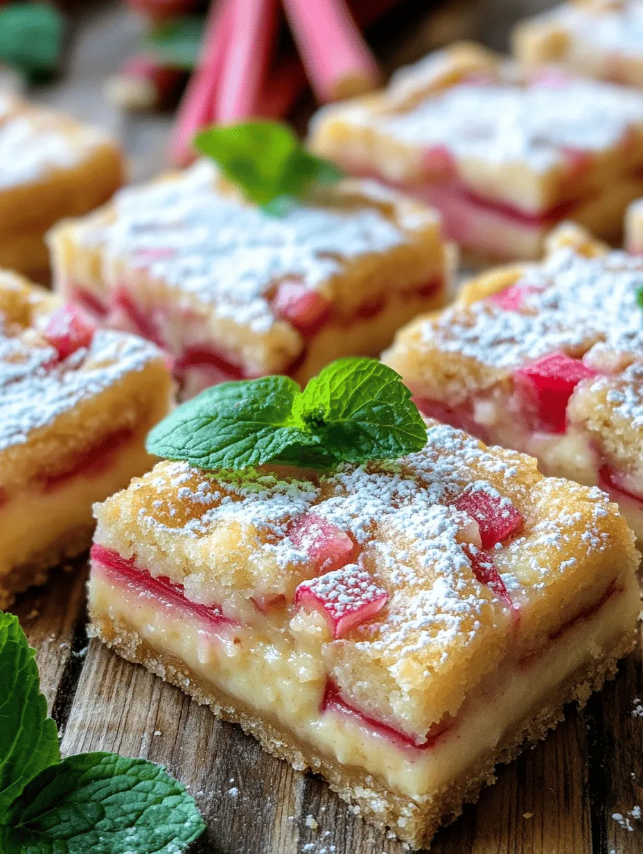 Rhubarb, with its vibrant red stalks and unique tart flavor, is one of those ingredients that can elevate a dish from ordinary to extraordinary. Often considered a vegetable but used as a fruit in culinary contexts, rhubarb's versatility shines in desserts, particularly in sweet and tangy rhubarb custard bars. This delightful treat perfectly balances the natural tartness of rhubarb with a rich, creamy custard, making it an irresistible option for spring and summer gatherings. Whether you are hosting a brunch, celebrating a special occasion, or simply indulging in a sweet treat, these rhubarb custard bars are sure to impress.