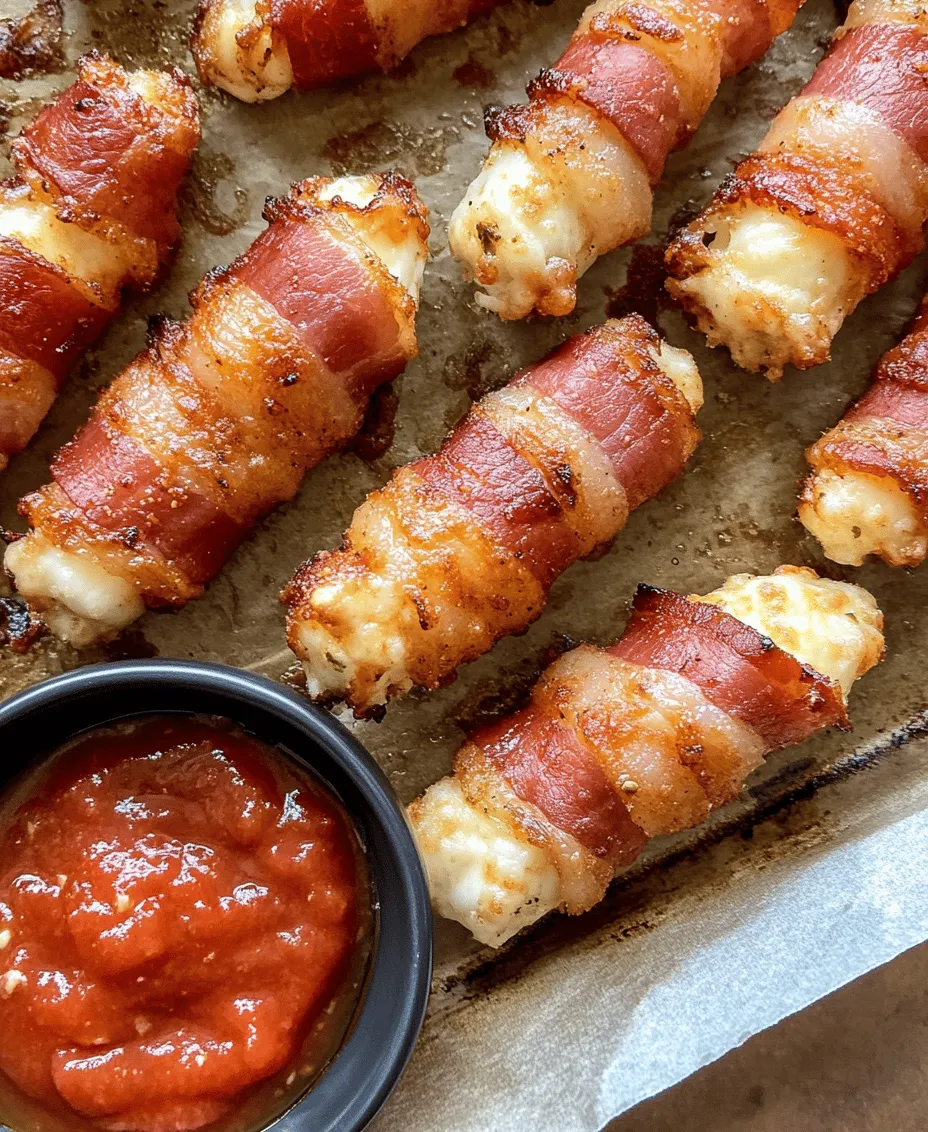 To create the best Bacon-Wrapped Mozzarella Sticks possible, it's essential to understand the core components of the recipe. Each ingredient plays a vital role in the overall flavor and texture of the dish.