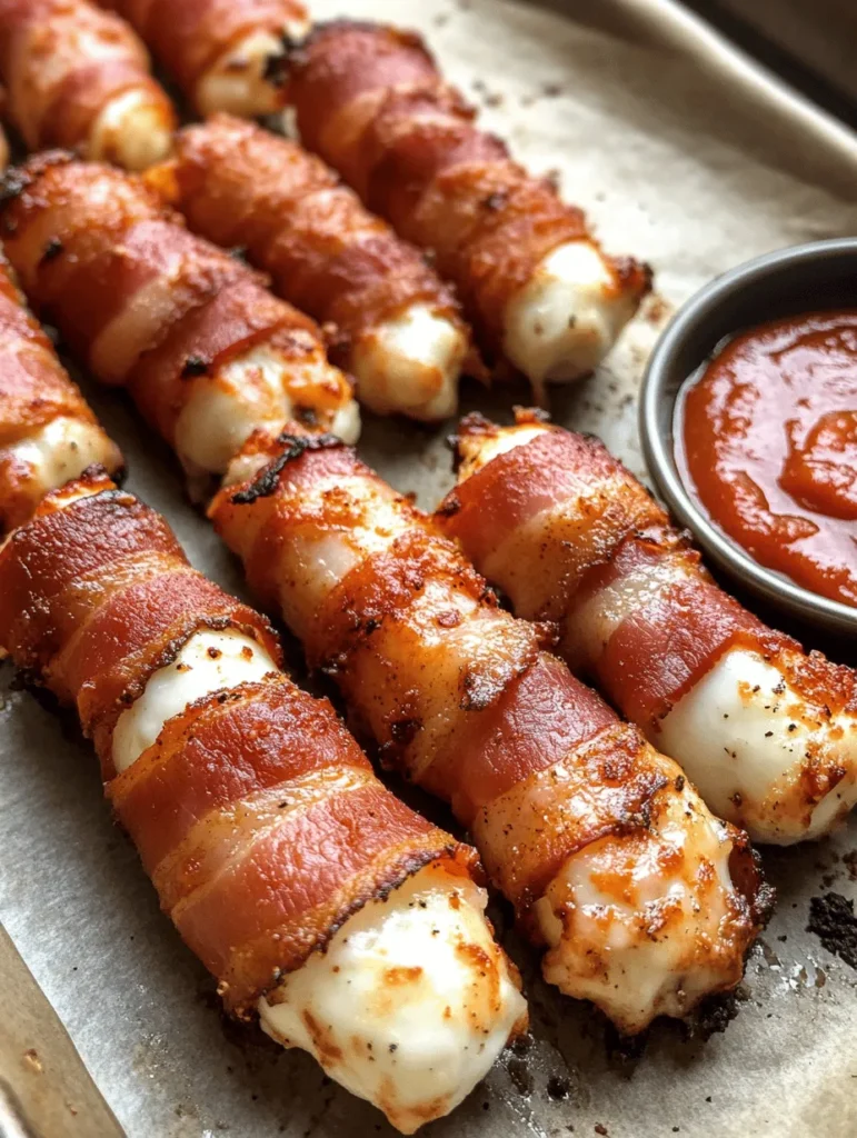 To create the best Bacon-Wrapped Mozzarella Sticks possible, it's essential to understand the core components of the recipe. Each ingredient plays a vital role in the overall flavor and texture of the dish.