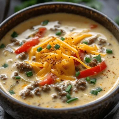 In recent years, low-carb diets have surged in popularity, attracting health-conscious individuals and food enthusiasts alike. Many people are seeking satisfying meals that align with their dietary goals while still enjoying the flavors they love. One such dish that perfectly encapsulates this balance is the Cheesy Delight: Low Carb Cheeseburger Soup. This hearty soup offers the rich, comforting essence of a classic cheeseburger but in a healthier, low-carb format that you can enjoy guilt-free.