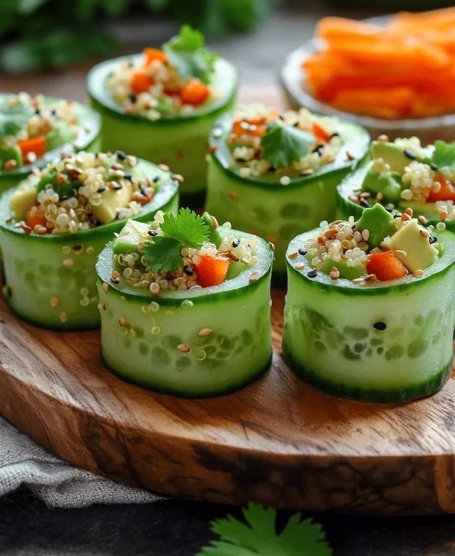 Cucumber and avocado rolls are a delightful culinary creation that beautifully marries freshness with flavor. This dish not only serves as an exquisite appetizer or snack but also embodies a healthy lifestyle, making it a popular choice among health enthusiasts and foodies alike. The combination of crisp cucumber, creamy avocado, and vibrant fillings creates a visually appealing presentation that is sure to impress at any gathering.