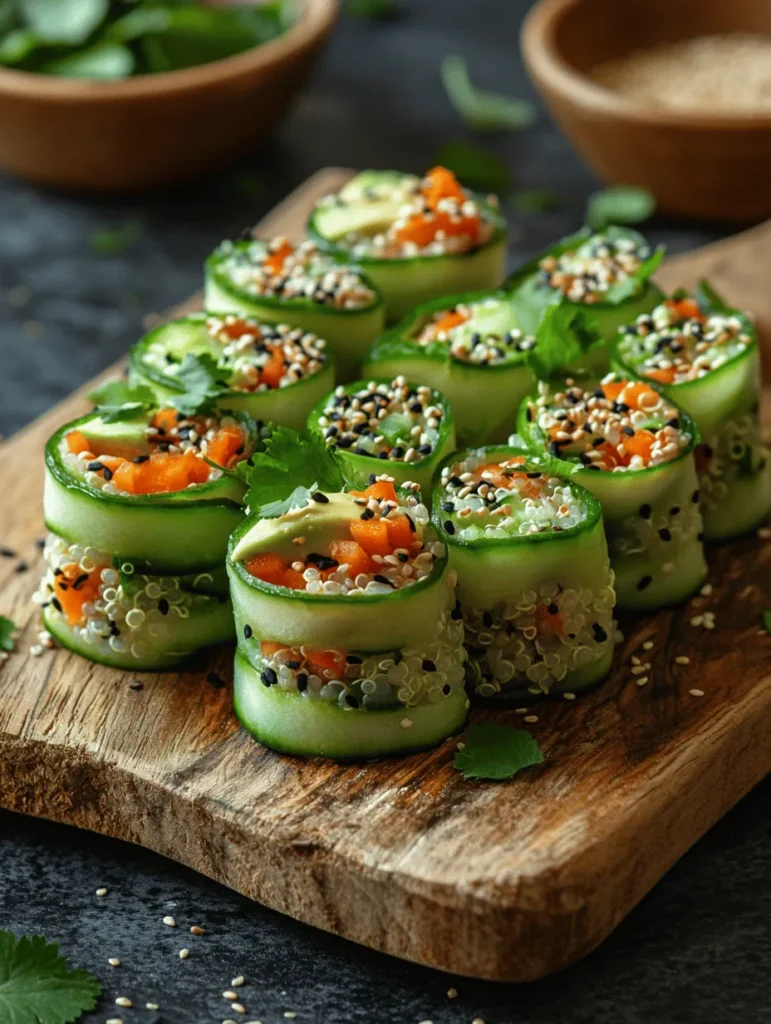 Cucumber and avocado rolls are a delightful culinary creation that beautifully marries freshness with flavor. This dish not only serves as an exquisite appetizer or snack but also embodies a healthy lifestyle, making it a popular choice among health enthusiasts and foodies alike. The combination of crisp cucumber, creamy avocado, and vibrant fillings creates a visually appealing presentation that is sure to impress at any gathering.