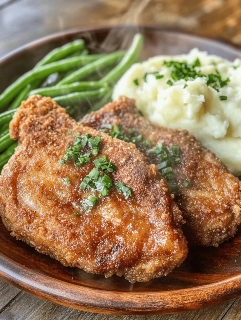 Southern cuisine holds a special place in the hearts of many, known for its rich flavors, comforting textures, and a sense of warmth that feels like home. This culinary tradition is deeply rooted in history, shaped by the fusion of various cultures, and is celebrated for its hearty, satisfying dishes that bring families together. Among the array of Southern comfort foods, Southern Country Fried Pork Chops stand out as a beloved classic that embodies the essence of this vibrant cuisine.