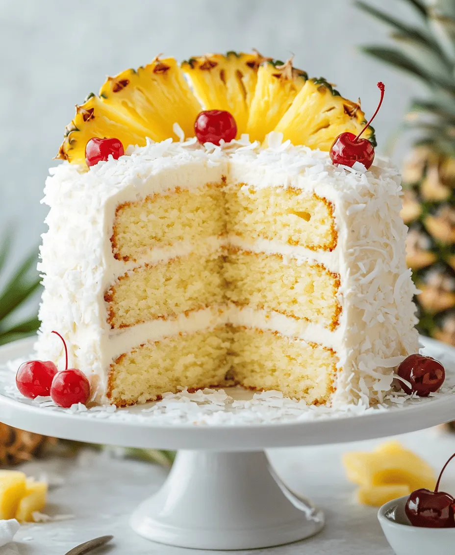 If you're looking for a show-stopping dessert that captures the essence of tropical paradise, look no further than the Piña Colada Layer Cake. This impressive cake combines the beloved flavors of coconut and pineapple, reminiscent of the classic cocktail. With its fluffy layers and luscious frosting, it’s not just a treat for the palate but also a feast for the eyes, making it a perfect choice for special occasions like birthdays, weddings, or summer gatherings.