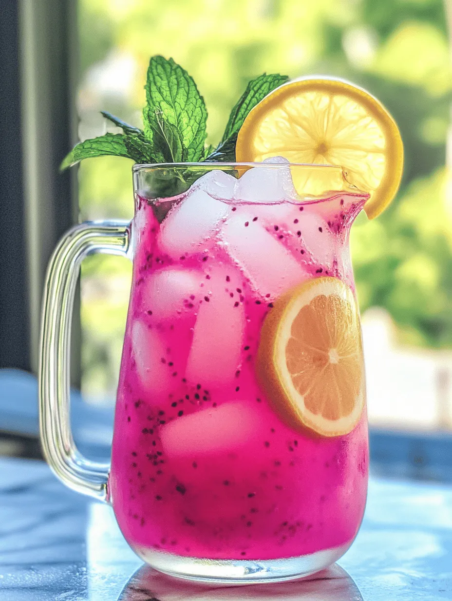 As the sun shines brighter and temperatures rise, nothing quenches thirst quite like a refreshing summer beverage. Amidst the classic iced teas and fruit punches, a unique trend has emerged: the use of exotic ingredients to elevate our warm-weather drinks. One such ingredient that has captured the attention of health enthusiasts and foodies alike is dragonfruit. With its vibrant color and unique texture, dragonfruit not only adds visual appeal but also packs a nutritional punch, making it an ideal choice for those looking to enjoy a delicious, health-conscious beverage.
