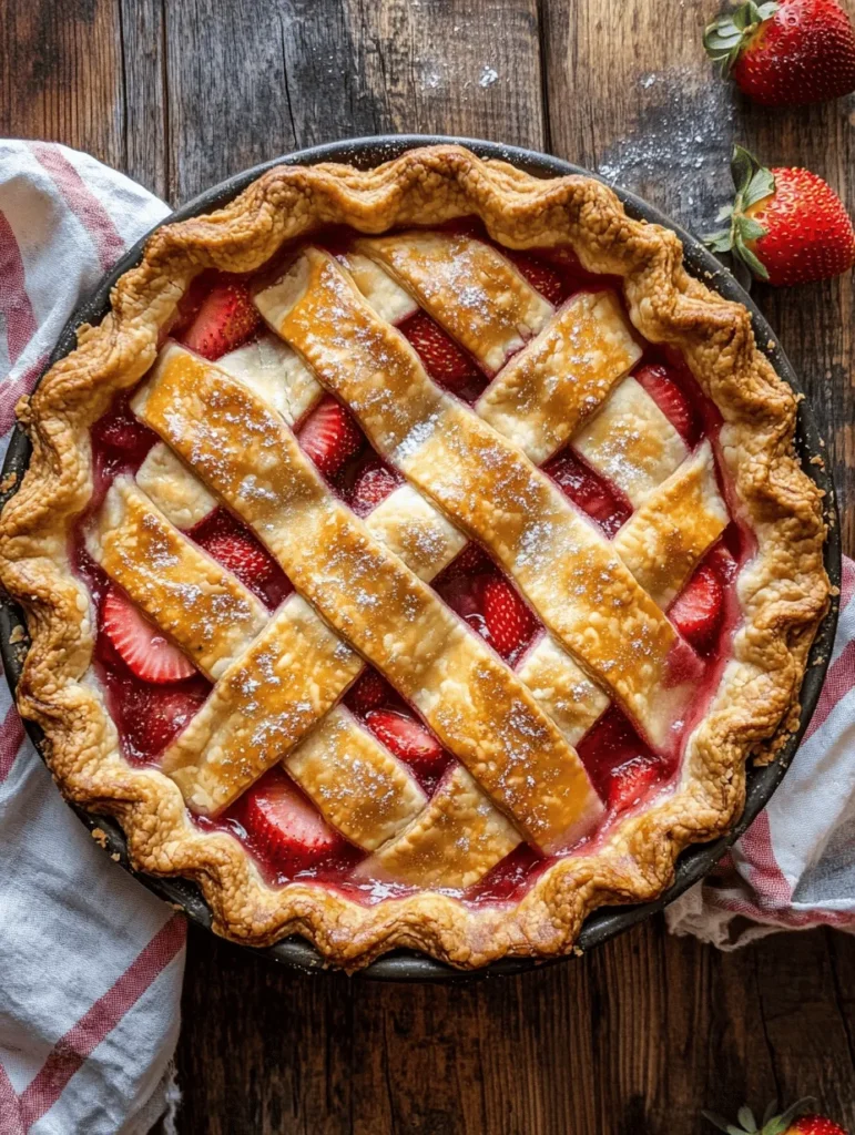 There's something undeniably charming about homemade pies, evoking nostalgia for simpler times when family gatherings centered around the kitchen table, and the sweet aroma of baked goods filled the air. Among the many varieties of pies, strawberry rhubarb pie holds a special place in the hearts of dessert lovers everywhere. This classic pie, with its perfect balance of sweet strawberries and tart rhubarb, has become a staple in American households, especially during the spring and summer months when both fruits are in season.