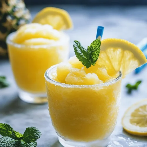 As the temperatures rise and the sun shines brightly, nothing quite beats the thirst-quenching allure of a refreshing summer beverage. Among the myriad of options available, Frozen Pineapple Lemonade stands out as a vibrant and invigorating choice. This delightful concoction not only tantalizes your taste buds but also serves as the perfect antidote to a hot day. Imagine sipping on a chilled, fruity blend that balances the sweetness of ripe pineapples with the zesty brightness of fresh lemons.