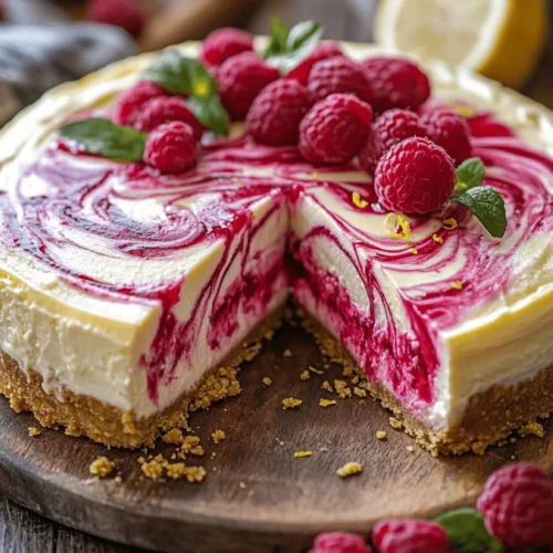 Cheesecake has long been a beloved dessert, celebrated for its rich, creamy texture and versatility. From classic New York-style to decadent chocolate varieties, the possibilities are endless. However, one flavor combination that stands out in the dessert world is the refreshing blend of lemon and raspberry. The Lemon Raspberry Swirl Cheesecake not only captivates with its vibrant colors but also delights the palate with a harmonious balance of sweet and tangy flavors. This dessert is perfect for any occasion, whether it's a summer gathering, a birthday celebration, or simply a midweek treat.
