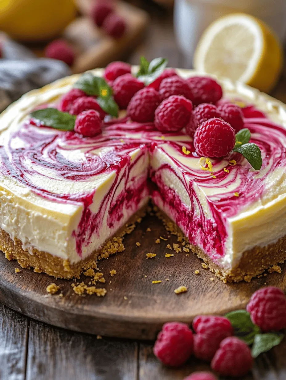 Cheesecake has long been a beloved dessert, celebrated for its rich, creamy texture and versatility. From classic New York-style to decadent chocolate varieties, the possibilities are endless. However, one flavor combination that stands out in the dessert world is the refreshing blend of lemon and raspberry. The Lemon Raspberry Swirl Cheesecake not only captivates with its vibrant colors but also delights the palate with a harmonious balance of sweet and tangy flavors. This dessert is perfect for any occasion, whether it's a summer gathering, a birthday celebration, or simply a midweek treat.