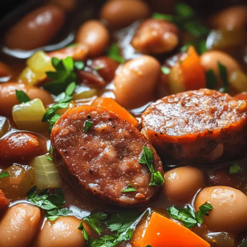 Discover the delightful flavors of a comforting dish that warms the soul: Savory Crock-Pot Kielbasa Sausage and Beans. This easy-to-make recipe combines hearty ingredients, making it a perfect choice for family dinners or gatherings. With minimal prep time and a slow-cooked finish, this dish is designed to satisfy both your hunger and your taste buds.