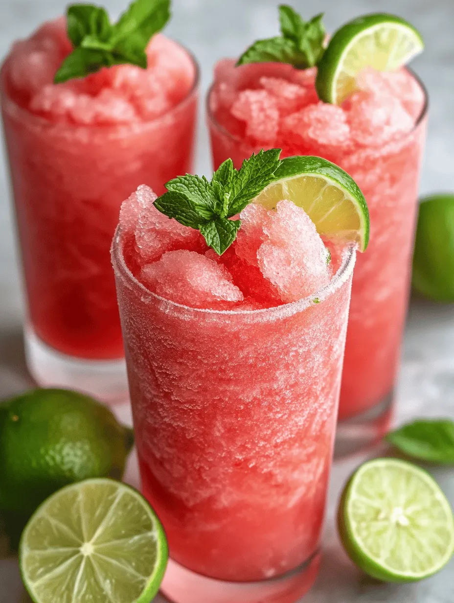 As the temperatures soar and the sun shines brighter, nothing beats the heat quite like a refreshing slushie. This delightful frozen beverage is a quintessential summer treat, bringing joy to both children and adults alike. Among the many variations of slushies, the Watermelon Lime Slushie stands out as a perfect embodiment of summer's bounty. With its vibrant colors, refreshing flavors, and invigorating qualities, this slushie is not just a drink; it’s a celebration of the season.