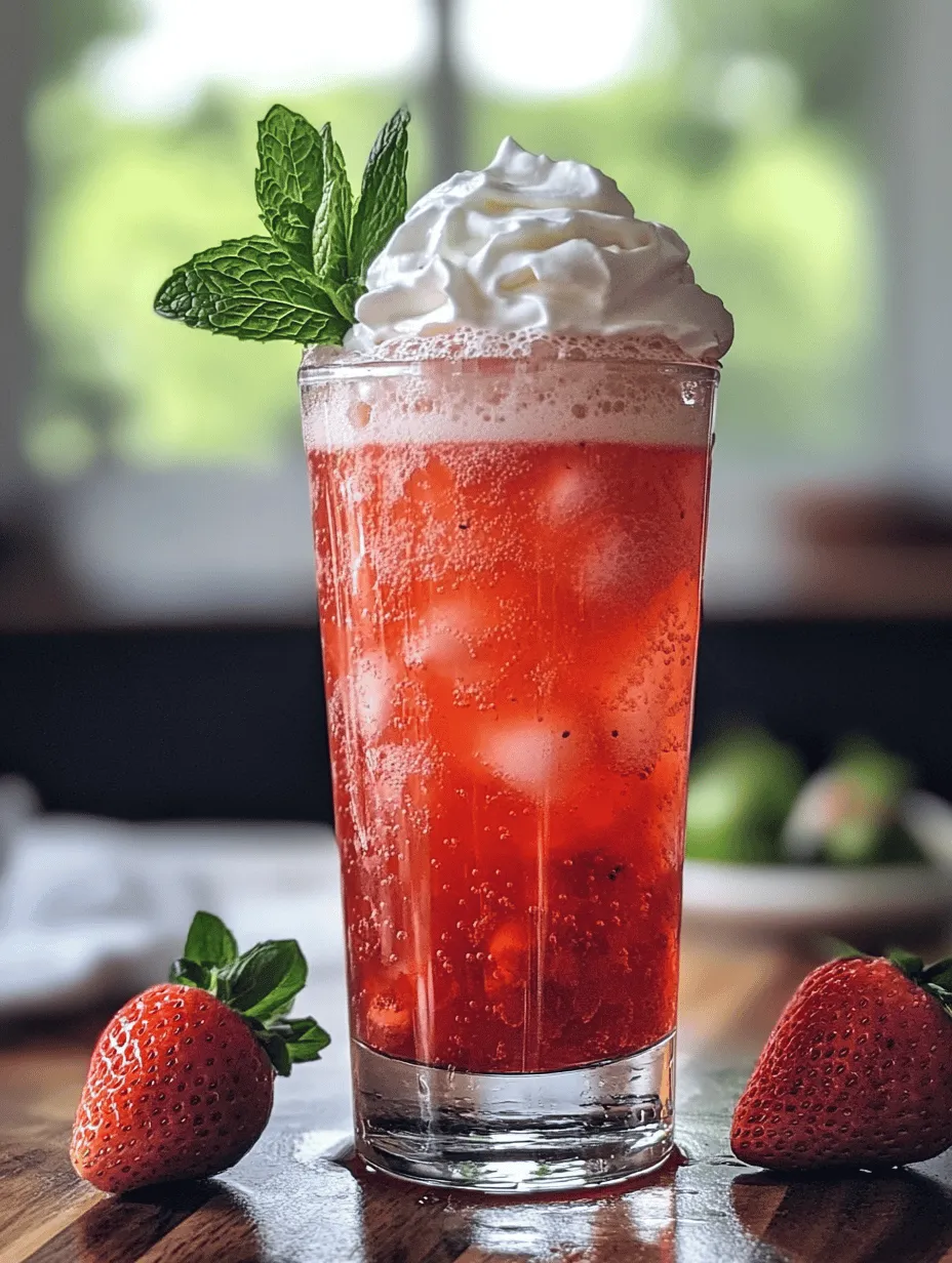 As the sun shines brighter and the days grow longer, nothing quite hits the spot like a refreshing Strawberry Cream Soda. This delightful summer beverage combines the sweetness of fresh strawberries with the creamy richness of whipped cream and the effervescence of fizzy soda. It’s a drink that not only quenches your thirst but also brings a burst of flavor that excites the palate. With its vibrant color and appealing presentation, Strawberry Cream Soda is perfect for gatherings, parties, or simply as a refreshing treat for yourself on a hot summer day.