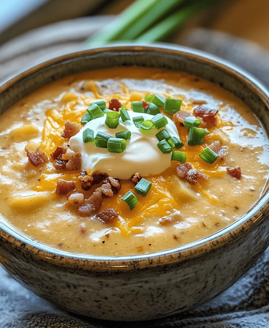 As the chill of winter wraps around us, few things can rival the warmth and comfort of a steaming bowl of soup. Enter Loaded Baked Potato Soup: a dish that embodies the essence of comfort food by combining the creamy richness of baked potatoes with an enticing array of toppings. Perfect for cozy evenings spent indoors, this hearty soup not only satisfies hunger but also evokes feelings of nostalgia, making it a favorite for many.