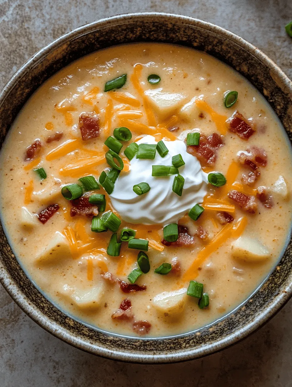 As the chill of winter wraps around us, few things can rival the warmth and comfort of a steaming bowl of soup. Enter Loaded Baked Potato Soup: a dish that embodies the essence of comfort food by combining the creamy richness of baked potatoes with an enticing array of toppings. Perfect for cozy evenings spent indoors, this hearty soup not only satisfies hunger but also evokes feelings of nostalgia, making it a favorite for many.