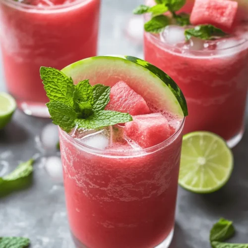 Smoothies have taken the culinary world by storm, becoming a versatile and popular choice for health enthusiasts and casual drinkers alike. They offer a quick and delicious way to pack in nutrients, making them ideal for breakfast, snacks, or even a light meal. Among the myriad of smoothie options, the Watermelon Mojito Smoothie stands out as a refreshing delight, particularly suited for hot summer days. With its vibrant color and invigorating flavors, this smoothie is not only a feast for the eyes but also a nourishing treat for the body.
