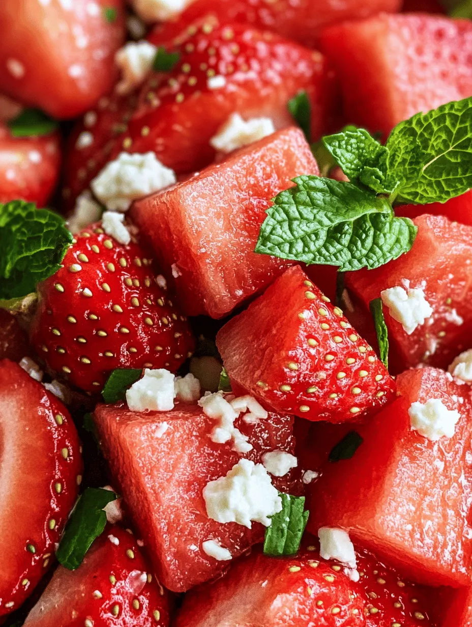 As the sun shines brightly and the temperatures rise, there’s nothing quite like a refreshing summer salad to cool you down. One of the most delightful and vibrant options for summer gatherings or casual family meals is the Strawberry Watermelon Salad with Refreshing Honey. This dish is a true celebration of summer flavors, merging the sweetness of ripe strawberries with the juicy, hydrating goodness of watermelon. Accented by fragrant mint and a drizzle of honey, this salad is not just a feast for the eyes; it tantalizes the taste buds and leaves you feeling rejuvenated.
