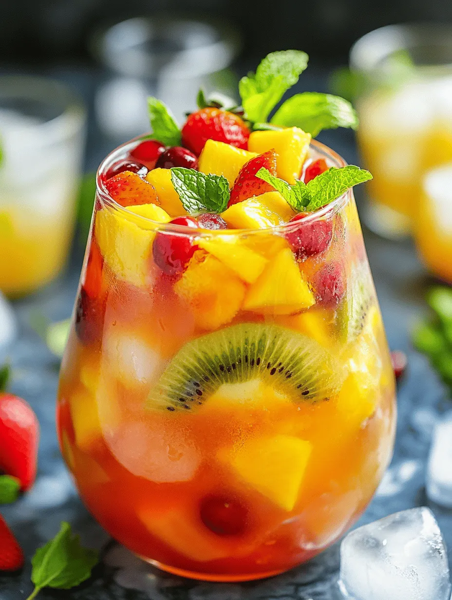 Imagine the sun-drenched beaches of Hawaii, where the air is filled with the sweet scent of tropical fruit and the sound of waves gently lapping against the shore. This serene paradise is not just a destination; it's an experience, one that can be captured in a refreshing beverage. Tropical flavors have an undeniable allure that can transport us from our busy lives to a tranquil escape, even if just for a moment. When it comes to embodying that essence, nothing does it quite like a pitcher of Tropical Paradise Hawaiian Fruit Punch.