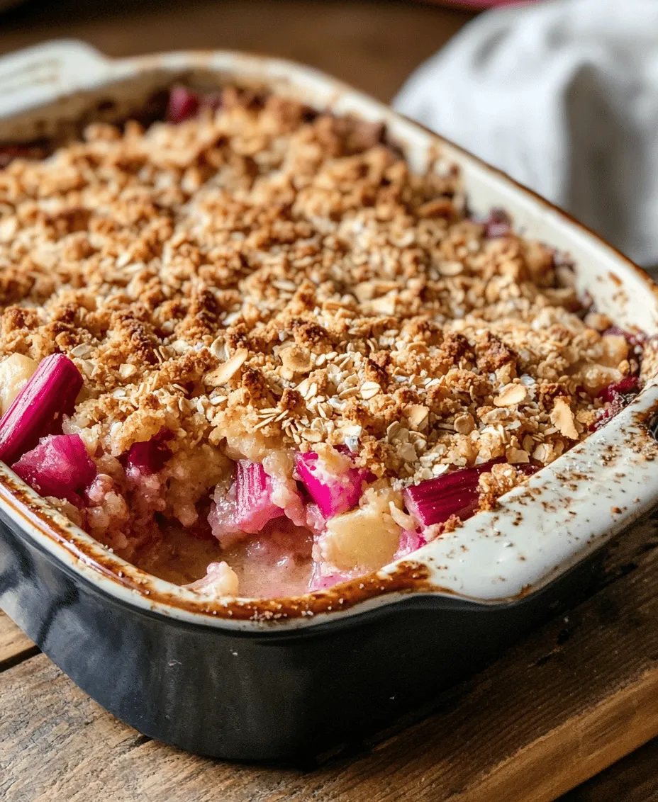 Are you looking for a refreshing and unique dessert that tantalizes your taste buds and impresses your guests? The Sweet and Tart Coconut Rhubarb Crunch is the perfect solution. This delightful dessert combines the vibrant flavors of tart rhubarb with the sweet, tropical notes of coconut, creating a symphony of tastes that will leave you craving more. Whether you are hosting a summer gathering or simply indulging in a sweet treat at home, this recipe offers a delightful balance of flavors and textures, making it a must-try for any dessert lover.