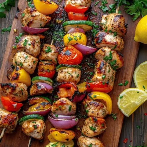 As the sun shines brighter and temperatures rise, summer beckons for outdoor gatherings and delicious, fresh meals. One dish that perfectly embodies the essence of summer is Grilled Lemon-Herb Chicken Skewers with Summer Veggies. This delightful dish combines tender chicken with vibrant, seasonal vegetables, all infused with a zesty, herbaceous marinade. Not only does it make for a visually stunning presentation on the grill, but it also offers a symphony of flavors that celebrate the warmth of the season.