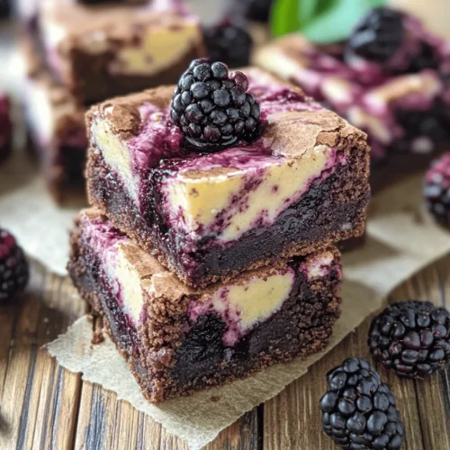 Brownies have long been a beloved dessert, cherished for their rich, fudgy texture and the comfort they bring with every bite. Whether served warm with a scoop of ice cream or enjoyed cold from the fridge, these delightful treats have become a staple in many households. Their versatile nature allows for endless customization, from classic chocolate to nuts, caramel swirls, and fruit infusions. Among these variations, the Blackberry Cream Cheese Brownies stand out as a truly indulgent option that combines the richness of traditional brownies with the fresh, tart flavor of blackberries and the creamy texture of cream cheese.