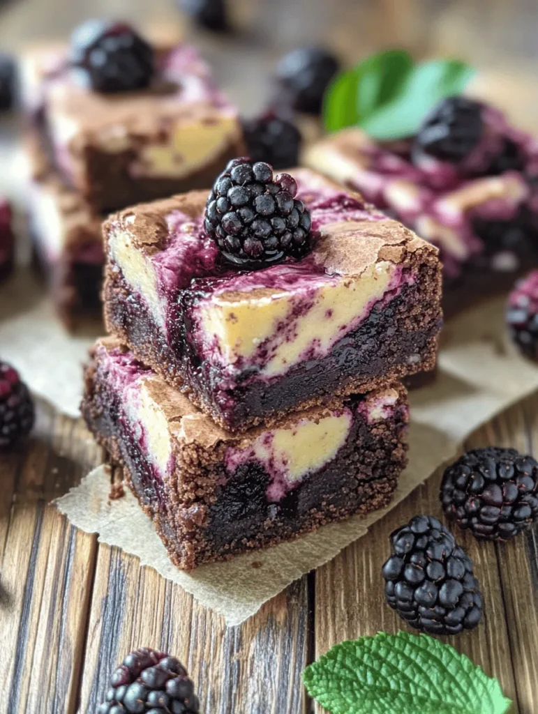 Brownies have long been a beloved dessert, cherished for their rich, fudgy texture and the comfort they bring with every bite. Whether served warm with a scoop of ice cream or enjoyed cold from the fridge, these delightful treats have become a staple in many households. Their versatile nature allows for endless customization, from classic chocolate to nuts, caramel swirls, and fruit infusions. Among these variations, the Blackberry Cream Cheese Brownies stand out as a truly indulgent option that combines the richness of traditional brownies with the fresh, tart flavor of blackberries and the creamy texture of cream cheese.