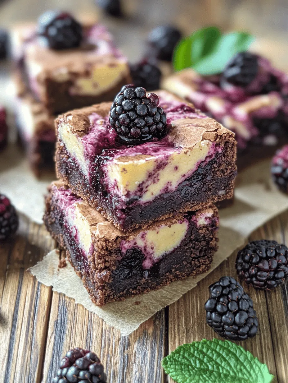 Brownies have long been a beloved dessert, cherished for their rich, fudgy texture and the comfort they bring with every bite. Whether served warm with a scoop of ice cream or enjoyed cold from the fridge, these delightful treats have become a staple in many households. Their versatile nature allows for endless customization, from classic chocolate to nuts, caramel swirls, and fruit infusions. Among these variations, the Blackberry Cream Cheese Brownies stand out as a truly indulgent option that combines the richness of traditional brownies with the fresh, tart flavor of blackberries and the creamy texture of cream cheese.
