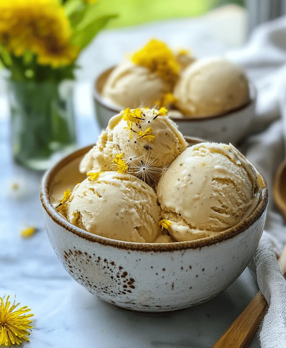 Exploring the world of unique and natural flavors can lead to delightful culinary discoveries, and what better way to embrace the beauty of nature than with Dandelion & Honey Ice Cream Delight? This recipe not only highlights the often-overlooked dandelion flower but also showcases the sweetness of raw honey, creating a refreshing and innovative dessert that is sure to impress. Imagine a creamy ice cream that captures the essence of a sunny day spent in a meadow, where dandelions bloom in abundance and honeybees buzz from flower to flower.