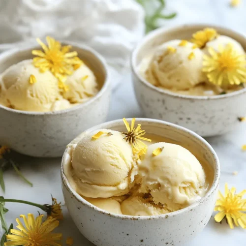 Exploring the world of unique and natural flavors can lead to delightful culinary discoveries, and what better way to embrace the beauty of nature than with Dandelion & Honey Ice Cream Delight? This recipe not only highlights the often-overlooked dandelion flower but also showcases the sweetness of raw honey, creating a refreshing and innovative dessert that is sure to impress. Imagine a creamy ice cream that captures the essence of a sunny day spent in a meadow, where dandelions bloom in abundance and honeybees buzz from flower to flower.