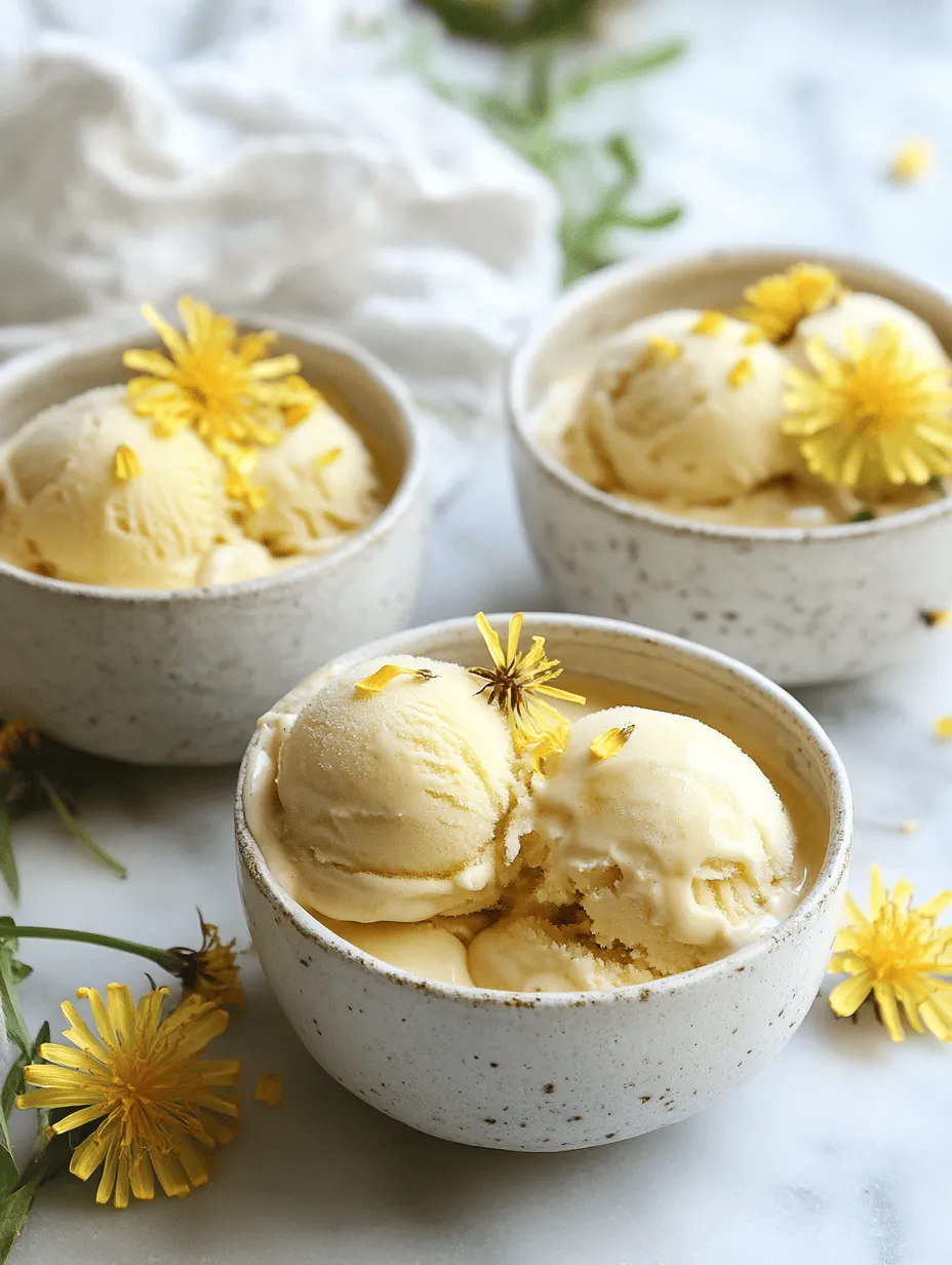 Exploring the world of unique and natural flavors can lead to delightful culinary discoveries, and what better way to embrace the beauty of nature than with Dandelion & Honey Ice Cream Delight? This recipe not only highlights the often-overlooked dandelion flower but also showcases the sweetness of raw honey, creating a refreshing and innovative dessert that is sure to impress. Imagine a creamy ice cream that captures the essence of a sunny day spent in a meadow, where dandelions bloom in abundance and honeybees buzz from flower to flower.