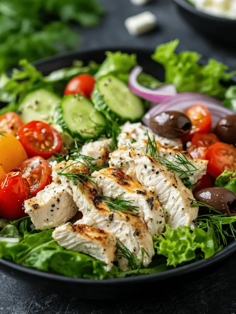 Mediterranean cuisine is not only celebrated for its vibrant flavors and colorful presentations but also for its numerous health benefits. Rich in fresh ingredients, healthy fats, and lean proteins, this dietary style promotes heart health, weight management, and overall well-being. It emphasizes the use of vegetables, whole grains, and beneficial fats, making it a favorite among health-conscious eaters. One of the standout dishes that capture the essence of Mediterranean cooking is the Healthy Mediterranean Tzatziki Chicken Salad. This delightful salad combines the creaminess of tzatziki with the heartiness of chicken, offering a satisfying meal that is both nutritious and delicious.