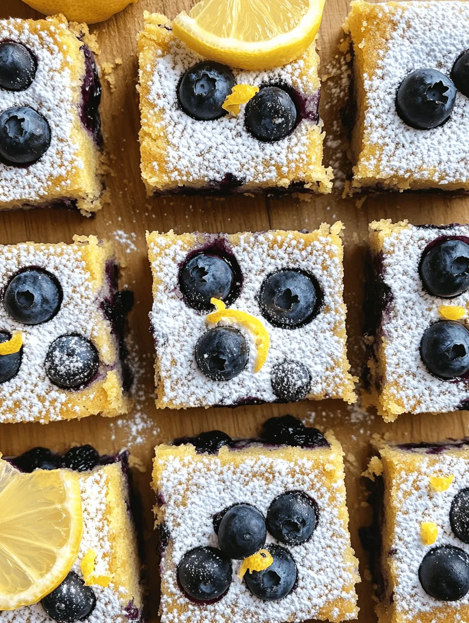 As summer approaches, the allure of fresh, seasonal ingredients becomes irresistible. Among the delightful offerings of this vibrant season, Lemon Blueberry Bliss Bars stand out as a refreshing treat that perfectly balances sweetness and tartness. Imagine biting into a soft, chewy bar, bursting with the juiciness of fresh blueberries and the bright zest of lemon. These bars not only satisfy your sweet tooth but also evoke the sunny essence of summer, making them a staple for picnics, brunches, or simply a delightful afternoon snack.
