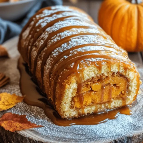 As autumn casts its warm, golden hues, the culinary world welcomes the delightful embrace of pumpkin flavors. Among the myriad of seasonal treats, the Pumpkin Caramel Spice Cake Roll stands out as a true star. This cake roll masterfully combines the rich, earthy flavor of pumpkin with warm spices, creating a delectable dessert that is perfect for fall gatherings, holiday celebrations, or simply a cozy evening at home. The swirl of caramel throughout the cake adds a touch of indulgence, while a cinnamon glaze ties the flavors together beautifully, ensuring each bite is a celebration of fall.