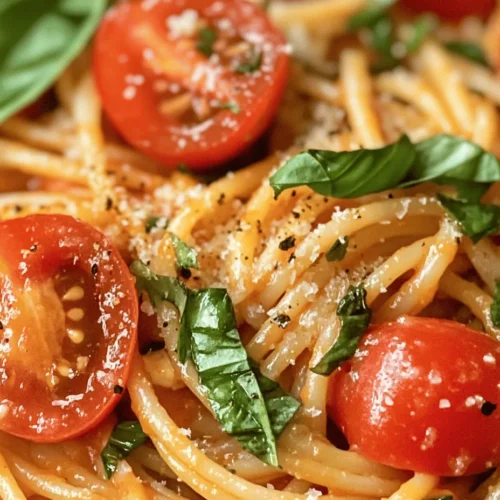 In the world of culinary delights, pasta stands as a beloved staple, offering endless possibilities for flavor and creativity. One such enticing recipe is Spicy Roasted Red Pepper & Tomato Pasta, a dish that combines the smoky sweetness of roasted red peppers with the bright acidity of cherry tomatoes. This delightful combination creates a balance of flavors that is not only satisfying but also visually appealing.