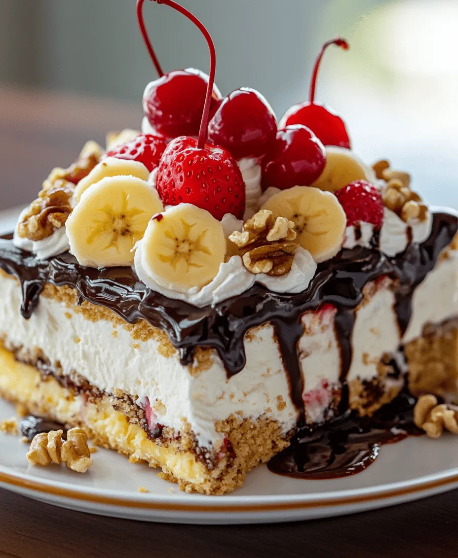In the ever-evolving world of desserts, no-bake options have carved a niche for themselves, appealing to those who crave indulgence without the time commitment of traditional baking. Among these delightful treats, the Delightful Banana Split Cake stands out as a nostalgic favorite. Celebrated for its vibrant flavors and colorful presentation, this dessert has become a staple at gatherings, parties, and family events.