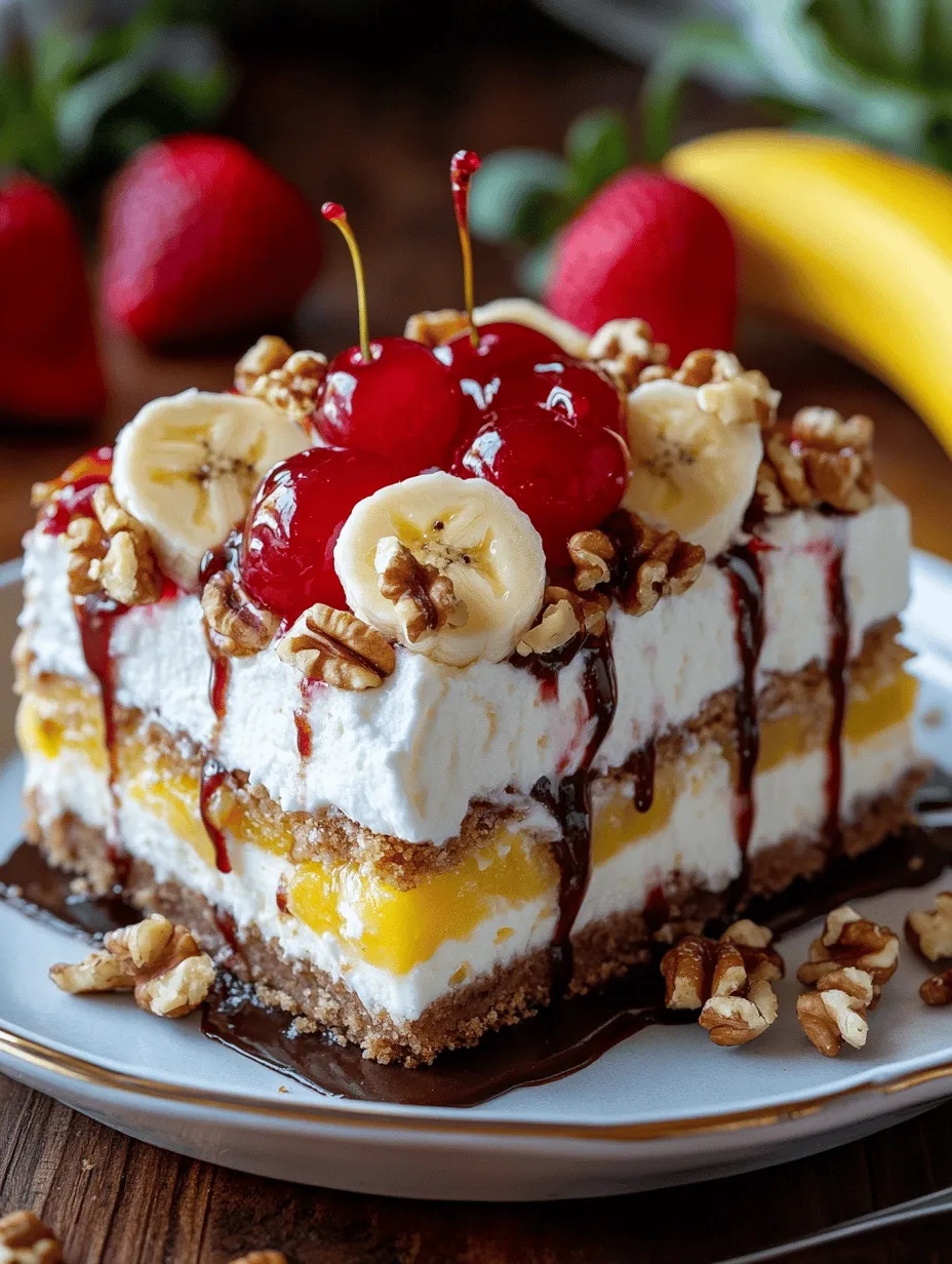 In the ever-evolving world of desserts, no-bake options have carved a niche for themselves, appealing to those who crave indulgence without the time commitment of traditional baking. Among these delightful treats, the Delightful Banana Split Cake stands out as a nostalgic favorite. Celebrated for its vibrant flavors and colorful presentation, this dessert has become a staple at gatherings, parties, and family events.