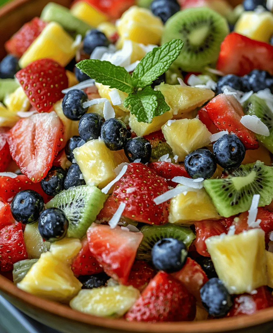 As the sun shines brighter and the days grow longer, there's no better way to celebrate the warm weather than with a refreshing fruit salad. Enter the Tropical Paradise Fruit Salad—a vibrant, colorful medley of tropical fruits that not only looks stunning but also offers a plethora of health benefits. This delightful combination brings the essence of a tropical getaway right to your table, making it an ideal dish for a family gathering, a picnic, or even a simple afternoon snack.