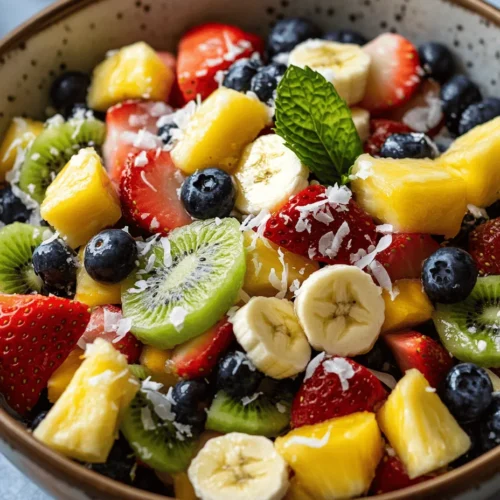 As the sun shines brighter and the days grow longer, there's no better way to celebrate the warm weather than with a refreshing fruit salad. Enter the Tropical Paradise Fruit Salad—a vibrant, colorful medley of tropical fruits that not only looks stunning but also offers a plethora of health benefits. This delightful combination brings the essence of a tropical getaway right to your table, making it an ideal dish for a family gathering, a picnic, or even a simple afternoon snack.