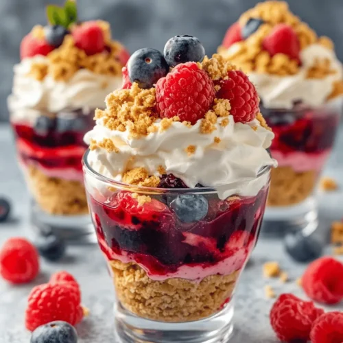 Whipped Berry Bliss is a dessert that embodies freshness and indulgence, making it a perfect addition to any gathering. This light and refreshing treat combines the vibrant flavors of fresh berries with the creamy texture of Cool Whip, resulting in a visually stunning dessert that is as pleasing to the palate as it is to the eye. Whether you’re hosting a casual family dinner or a festive celebration, Whipped Berry Bliss is bound to impress your guests and leave them craving more.