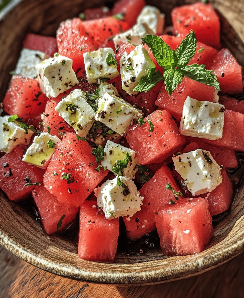 As the sun shines brightly and temperatures soar, nothing beats the refreshing taste of a vibrant summer salad. Among the many delightful options, the Watermelon & Feta Salad stands out as a quintessential dish that embodies the essence of summer. This recipe marries the sweet juiciness of ripe watermelon with the creamy, tangy notes of feta cheese, creating a harmonious balance of flavors that tantalizes the taste buds. Whether you're hosting a backyard barbecue, enjoying a picnic at the park, or simply looking for a light side dish to accompany your meal, this salad is sure to impress.