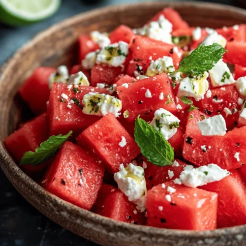 As the sun shines brightly and temperatures soar, nothing beats the refreshing taste of a vibrant summer salad. Among the many delightful options, the Watermelon & Feta Salad stands out as a quintessential dish that embodies the essence of summer. This recipe marries the sweet juiciness of ripe watermelon with the creamy, tangy notes of feta cheese, creating a harmonious balance of flavors that tantalizes the taste buds. Whether you're hosting a backyard barbecue, enjoying a picnic at the park, or simply looking for a light side dish to accompany your meal, this salad is sure to impress.