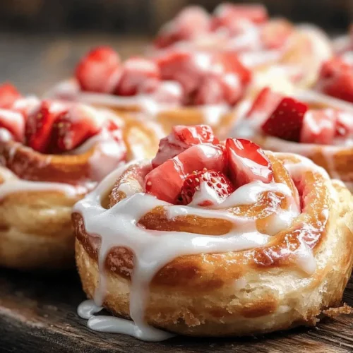 In recent years, the world of baking has experienced a delightful transformation, with creative cinnamon roll recipes taking center stage. No longer confined to the classic flavors of cinnamon and sugar, bakers are experimenting with innovative combinations that elevate this beloved treat. Among the most exciting of these variations is the Strawberry Cheesecake Cinnabon Roll—a mouthwatering fusion that marries the rich, creamy essence of cheesecake with the warm, comforting appeal of cinnamon rolls. This recipe is not only a feast for the eyes but also a celebration of flavors that tantalize the taste buds.