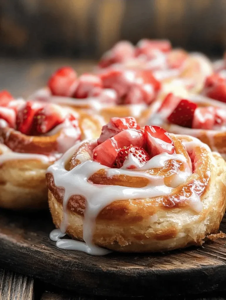 In recent years, the world of baking has experienced a delightful transformation, with creative cinnamon roll recipes taking center stage. No longer confined to the classic flavors of cinnamon and sugar, bakers are experimenting with innovative combinations that elevate this beloved treat. Among the most exciting of these variations is the Strawberry Cheesecake Cinnabon Roll—a mouthwatering fusion that marries the rich, creamy essence of cheesecake with the warm, comforting appeal of cinnamon rolls. This recipe is not only a feast for the eyes but also a celebration of flavors that tantalize the taste buds.